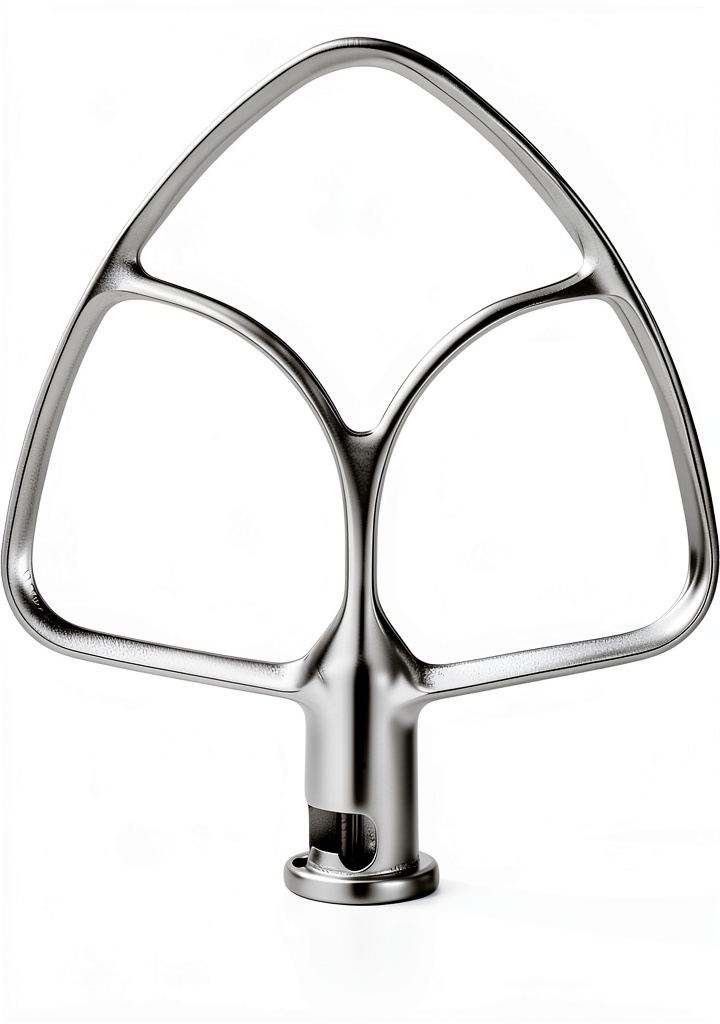 CHUDODO Flat Beater in use with a KitchenAid mixer