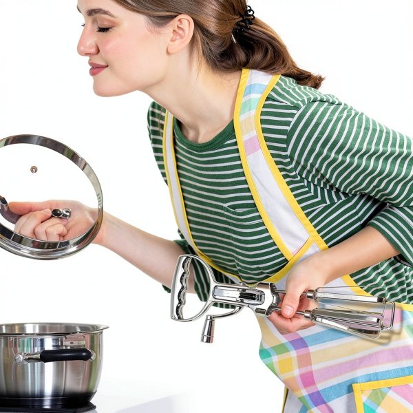 KUYYFDS Hand Crank Egg Beater Stainless Steel Manual Mixer-2