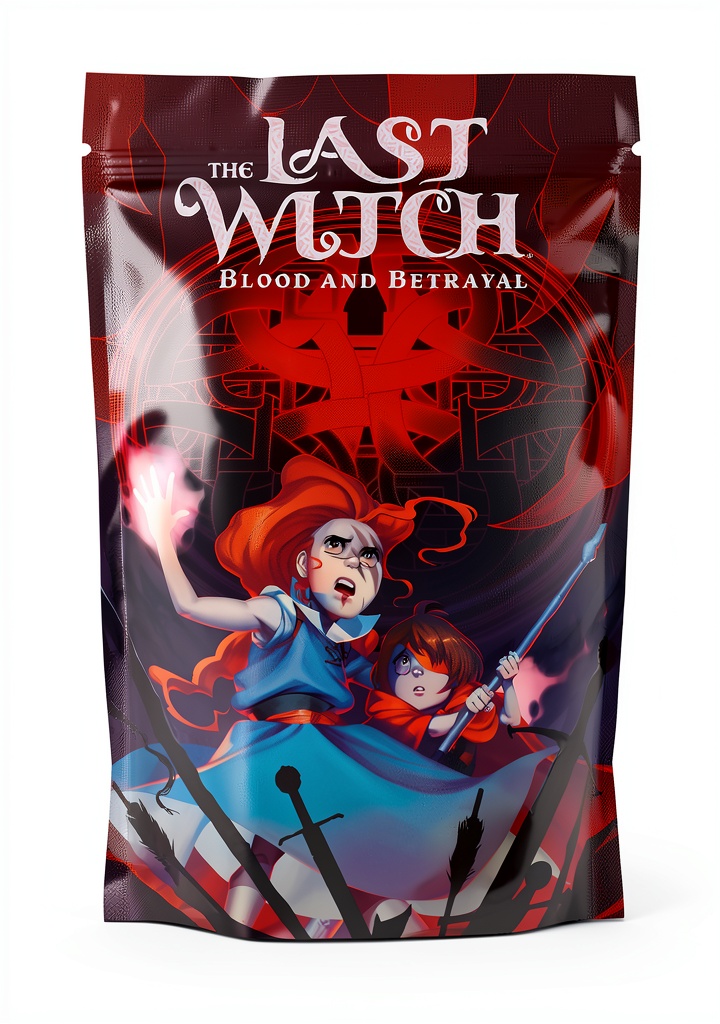The Last Witch Blood Betrayal graphic novel cover showing fantasy characters and action scenes
