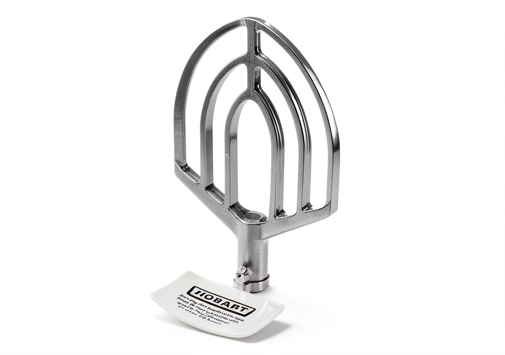 Hobart Baking Beater attached to a stand mixer in a kitchen setting