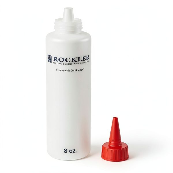 Rockler Wood Glue Bottle 8oz Clear Plastic-4
