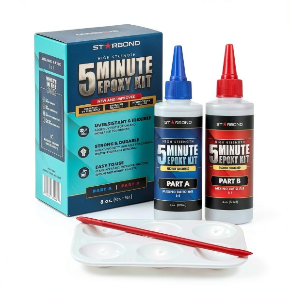 STARBOND Fast-Setting Epoxy Glue 5-Minute 2,600lb Shear QP-0JMT-7QNK-0