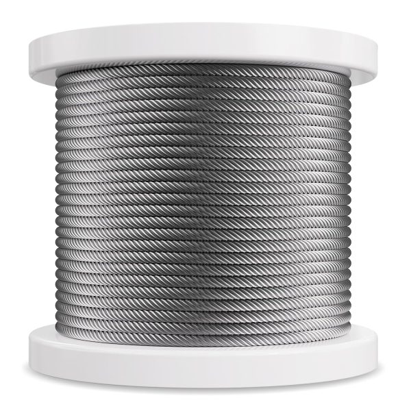 VEVOR Wire Rope, 1/4" 250 ft Zinc Galvanized Carbon Steel Cable with Gloves, 7000 lbs Breaking Strength, 7 x 19 Strands Construction Marine Aircraft Grade for Handrail Stair Decking Fence Outdoors-11